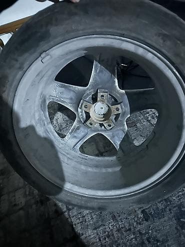 диски титановые 15: Колеса в сборе 215 / 50 / R 17, Всесезонная, Б/у, Комплект, Легковые, Литые, отверстий - 5 — 6