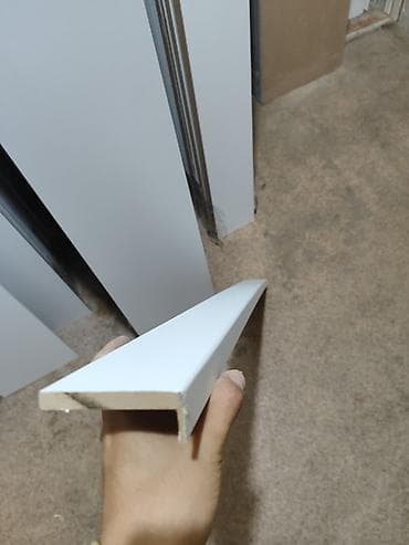 Белая накладка/добор для дверного проёма (Г‑образный