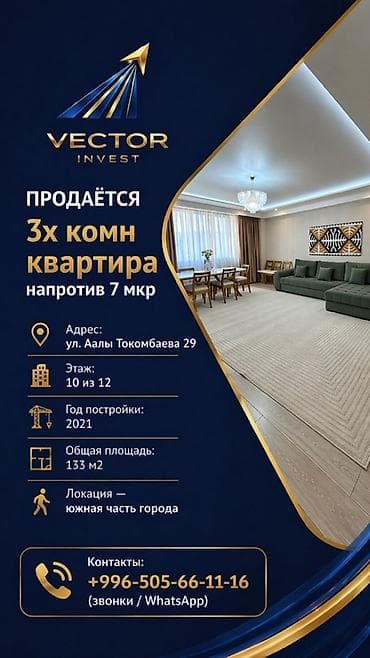 all group: 3 комнаты, 133 м², 10 этаж — 1