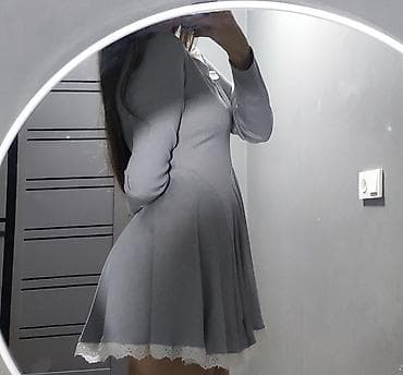 Личные вещи: Повседневное платье, Китай, Осень-весна, Трикотаж, M — 1