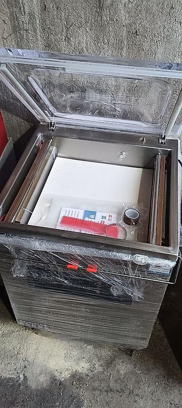 Упаковочно-фасовочные аппараты: Промышленный профессиональный вакуумный аппарат, Однокамерный, Функция двойного шва, Новый — 2