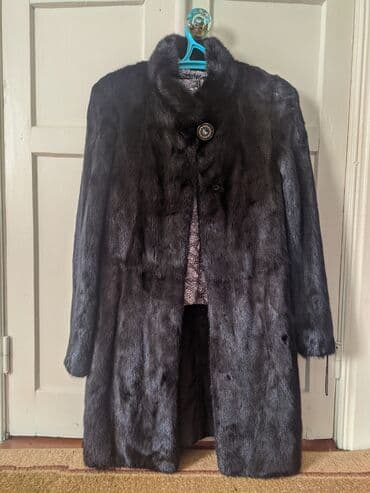 женский пиджак куртку: Шуба из натурального меха (визуально — норка) — 1