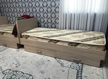 купить односпальную кровать: Односпальная кровать, Новый, С матрасом, длина - 190 см — 1