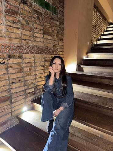 Джинсы, Прямые, Высокая талия, M