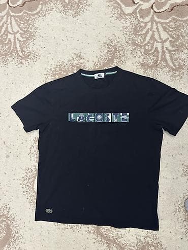 футболки lacoste мужские: Футболка Lacoste, мужская, чёрного цвета. - Классический крой с — 1