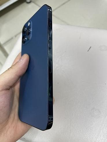 12 про 256: IPhone 12 Pro Max, Б/у, 256 ГБ, Pacific Blue, Защитное стекло, Чехол, 75 % — 2