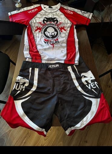 Мужской спортивный костюм, XL, Venum, Новый, цвет - Красный, Бесплатная доставка