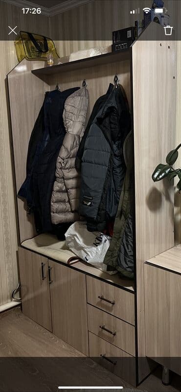 навесы из дерева: Гарнитур для прихожей, Вешалка, ДСП — 1