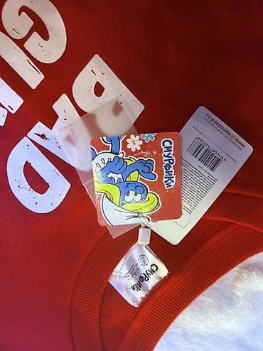 Бөбөктөр үчүн топтомдор: Балдар топиги, көйнөк, түсү - Кызыл, Жаңы — 3