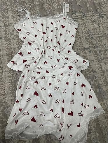 пижамные костюмы: Женская пижама комплект - Двухпредметный набор: рубашка на пуговицах — 4