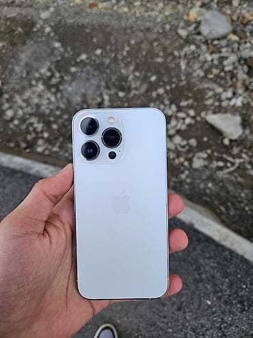 pad 4: IPhone 13 Pro, Б/у, 128 ГБ, Белый, Защитное стекло, 85 % — 1