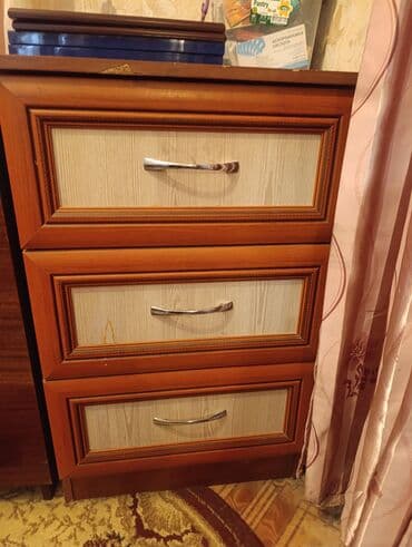 шифонеры буу: Кийим үчүн комод, Күзгүсүз, ЛДСП, түсү - Күрөң — 1