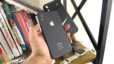 Техника жана электроника: IPhone Xr, Колдонулган, 64 ГБ, Кара, Каптама, 79 % — 6