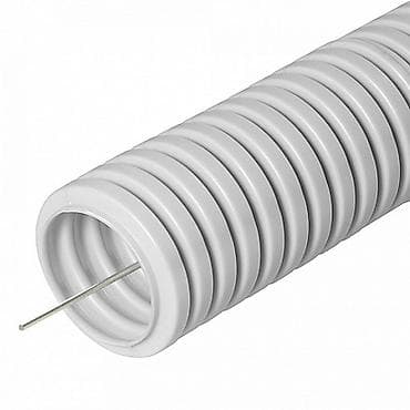 Гофра ПВХ 25 мм, легкая, серая Promrukav PR 012531 (50/2600) — 2