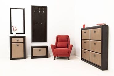 офисные мебели: Тумба для обуви 1Д, коллекции Коен МДФ, Штрокс Темный, БРВ Брест — 3