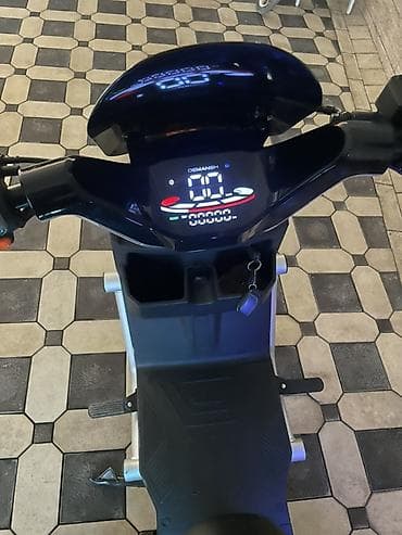 маторолер электрический: Электроскутер DEMANSH (черный) - Электропривод, бесшумный ход - — 4