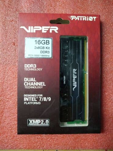Оперативная память, Новый, Patriot, 16 ГБ, DDR3, 1866 МГц, Для ПК