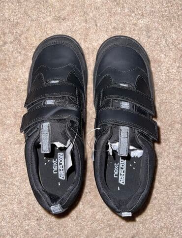 распродажа обуви из натуральной кожи: Next детская кожаная обувь Новая Чёрные кожаные туфли airflow. 33р — 3