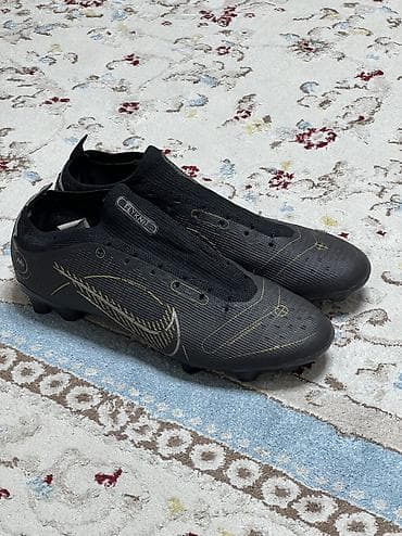 ботцы: Nike Mercurial Vapor 14, размер 42. - Цвет: чёрный с золотистыми — 1