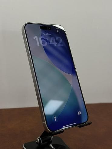 eos m50: IPhone 15 Pro Max, Б/у, 1 ТБ, White Titanium, В рассрочку, 85 % — 1