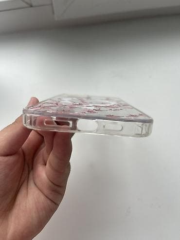 leather case: Прозрачный чехол с цветочным принтом для iPhone с квадратным вырезом — 3