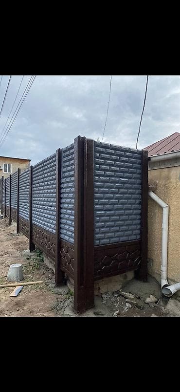 Темир жана бетон тосмо плитасы, Узундугу: 2 м, Бийиктиги: 2 м, Калыңдыгы: 40 мм, Жаңы
