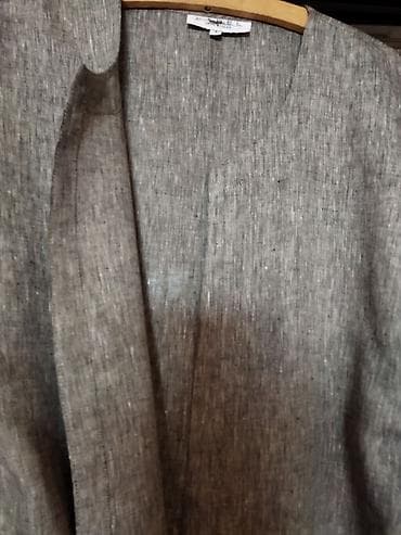 женский халат: Халат- накидка бохо стиль, лён 100% новый, Индия длина 110 см — 3