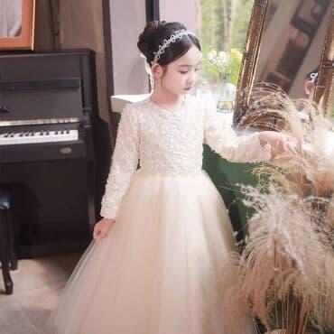 школьная одежда для девочек: Детское платье, Новый — 4