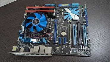Настольные ПК и комплектующие: Материнская плата для ПК, Б/у, Asus, LGA1156, ATX — 3