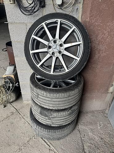 Транспорт: Колеса в сборе 225 / 45 / R 18, Всесезонная, Б/у, Комплект, Легковые, Литые, отверстий - 5 — 1