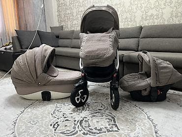 Коляскалар: Б/У Коляска Adamex 3 в 1 (люлька + прогулочный блок + — 2