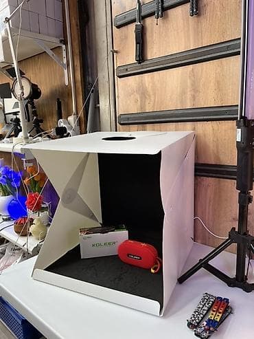 бокс для фотографий: Складной фотобокс с верхним окном для съёмки предметов - Размер — 2