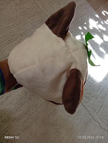 песец шапка: Детская шапка‑ушанка с длинными «лапами» в виде коровки - Тёплая — 3