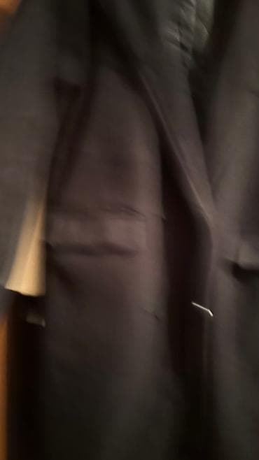 Байпактар жана ич кийимдер: Черное классическое пальто - Цвет: глубокий черный - Крой: прямой — 2