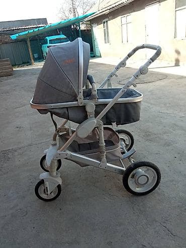 anex eli: Детская коляска-люлька универсальная, серый меланж - Тип: прогулочная — 1