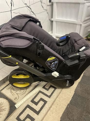 коляска с автолюлькой: Автокресло, цвет - Серый, Б/у — 3