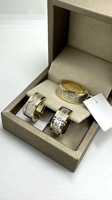 турецкое кофе для похудения: Набор украшений, Проба 585, Новый, Цвет металла: Белый, Желтый — 3