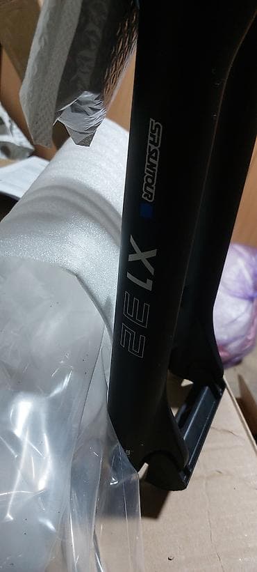 вилка на велик: Вилка SR Suntour X1 (воздушная) - Диаметр ног: 32 мм - Ход: 120–130 — 5