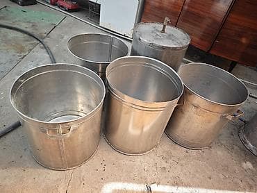 глиняный горшок для цветов: Нержавеющие баки/контейнеры цилиндрической формы — 1