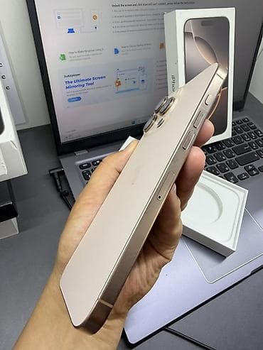apple whatch: IPhone 16 Pro Max, Б/у, 256 ГБ, Золотой, Коробка, 90 % — 7