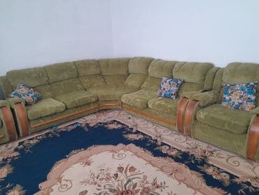 строительный магазин рядом: Продаю мягкий уголок в хорошем состоянии цвет зелёный — 2