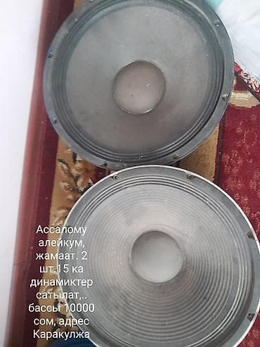 на камерный свет: Пара 15-дюймовых динамиков для акустических систем. - Количество: 2 — 2