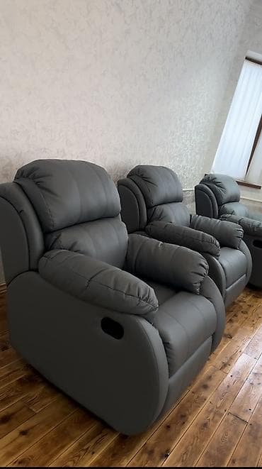 реклайнеры кресла: Реклайнер, Новый, Самовывоз, цвет - Черный — 7