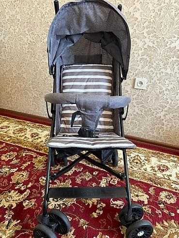 Коляски: Коляска, Другой бренд, цвет - Серебристый, Б/у, Самовывоз — 3