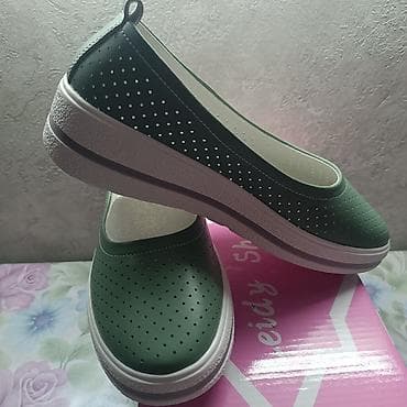 Мокасины и лоферы: Женские летние балетки/кеды на платформе - Цвет: нежно‑зелёный с — 3