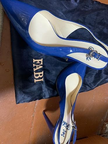 туфельки: Туфли, 39.5, 40, Fabi, Б/у, цвет - Синий, Платная доставка, Самовывоз — 8