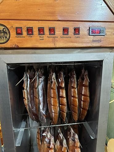 рисовая мука: Горячее и холодное копчение рыбы — филе/тушка на подвесе. - Вид — 3