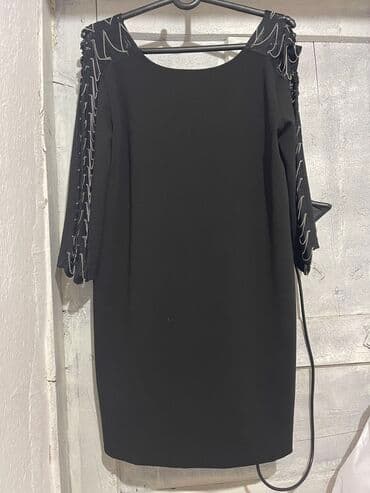 праздничное платье для беременной: Повседневное платье, Осень-весна, Короткая модель, Прямое, M — 1