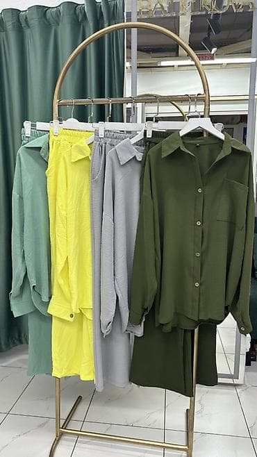 платье с рубашкой двойка: Женский комплект из мягкой костюмной вискозы: свободная рубашка + — 3