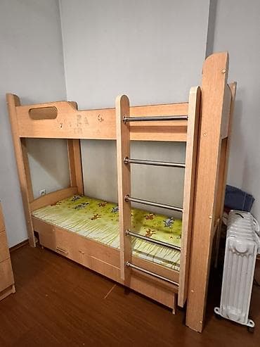 кровать двухъярусная бишкек: Цена за кровать - 9000 Комод - 7000 Вместе отдадим за 15000 Самовывоз — 1